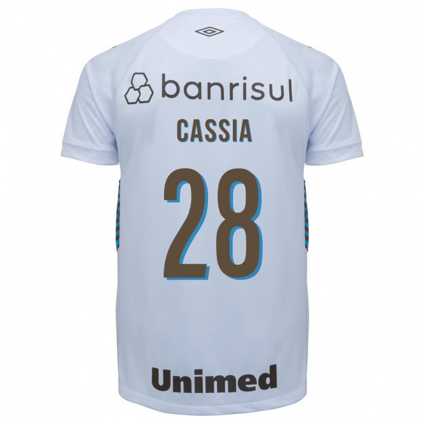 Kandiny Hombre Camiseta Cássia #28 Blanco 2ª Equipación 2023/24 La Camisa Chile