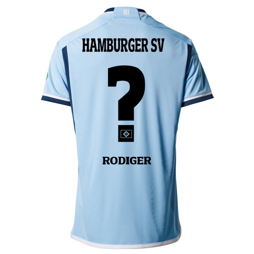 Kandiny Hombre Camiseta Philipp Rödiger #0 Azul 2ª Equipación 2023/24 La Camisa Chile
