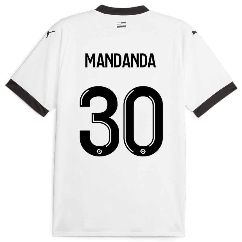 Kandiny Hombre Camiseta Steve Mandanda #30 Blanco 2ª Equipación 2023/24 La Camisa Chile