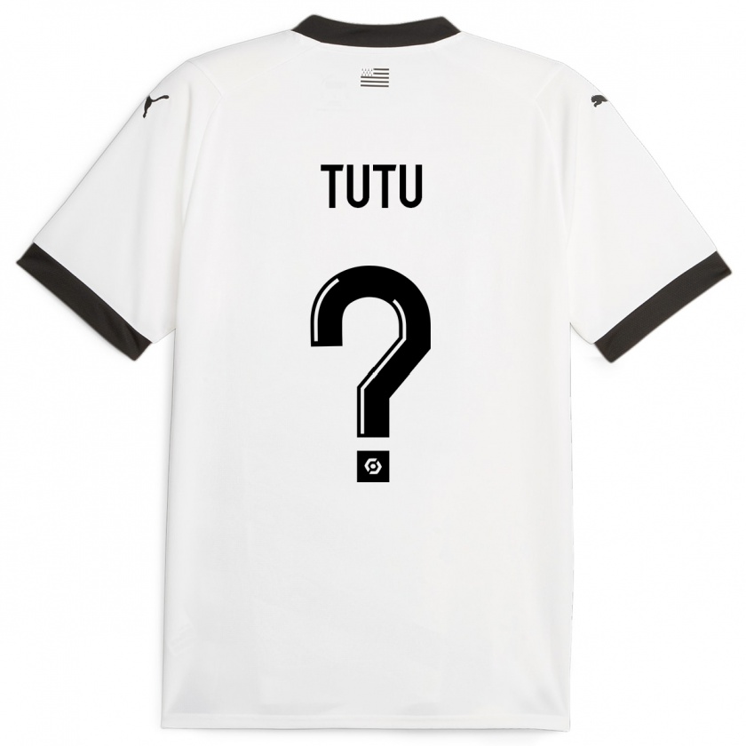 Kandiny Hombre Camiseta Gabriel Tutu #0 Blanco 2ª Equipación 2023/24 La Camisa Chile