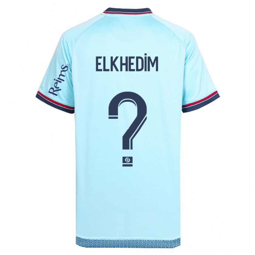Kandiny Hombre Camiseta Abdenoor Elkhedim #0 Cielo Azul 2ª Equipación 2023/24 La Camisa Chile