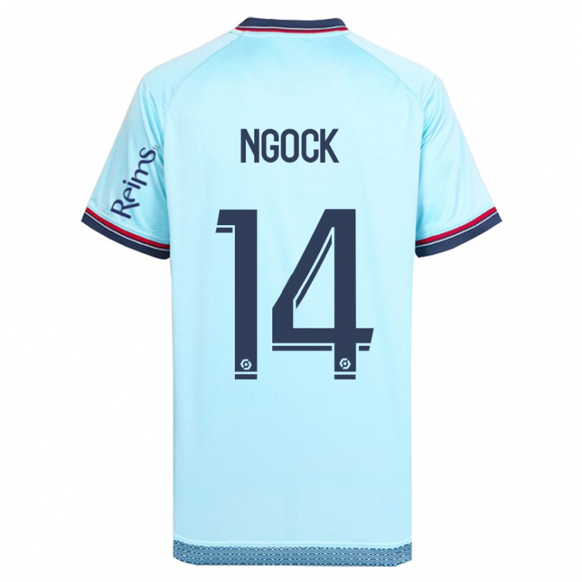 Kandiny Hombre Camiseta Monique Ngock #14 Cielo Azul 2ª Equipación 2023/24 La Camisa Chile