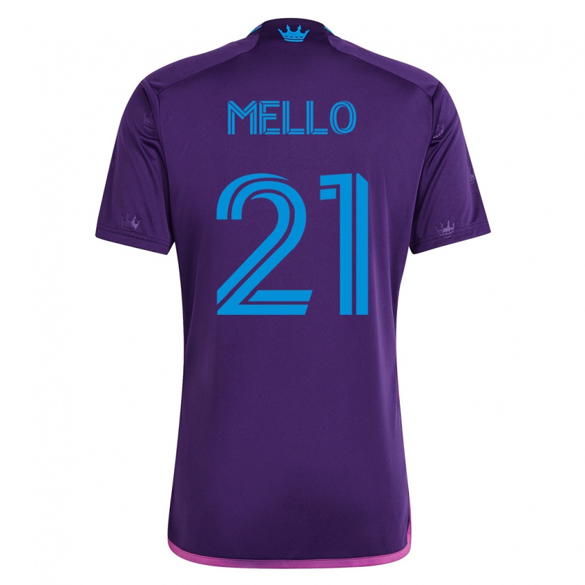 Kandiny Hombre Camiseta Vinicius Mello #21 Violeta 2ª Equipación 2023/24 La Camisa Chile