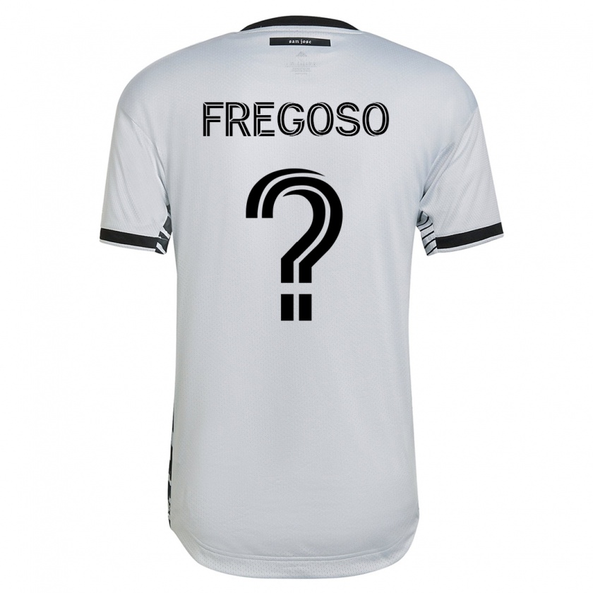 Kandiny Hombre Camiseta Daniel Fregoso #0 Blanco 2ª Equipación 2023/24 La Camisa Chile
