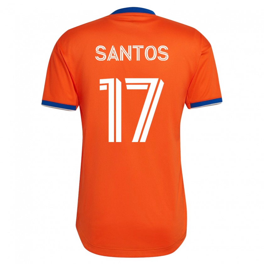Kandiny Hombre Camiseta Sergio Santos #17 Blanco 2ª Equipación 2023/24 La Camisa Chile
