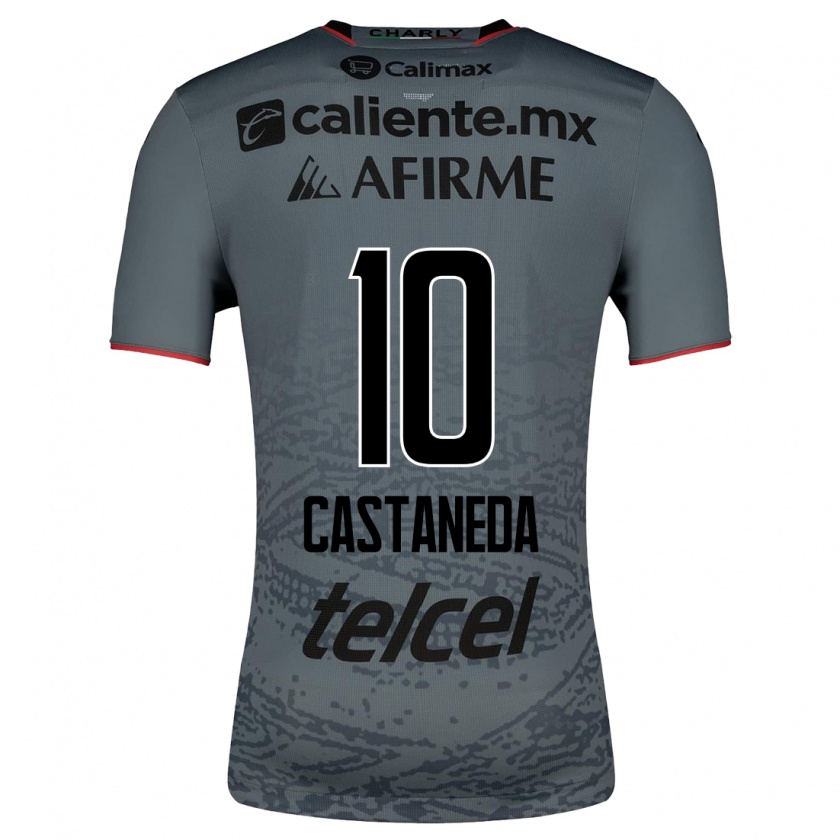 Kandiny Hombre Camiseta Kevin Castañeda #10 Gris 2ª Equipación 2023/24 La Camisa Chile