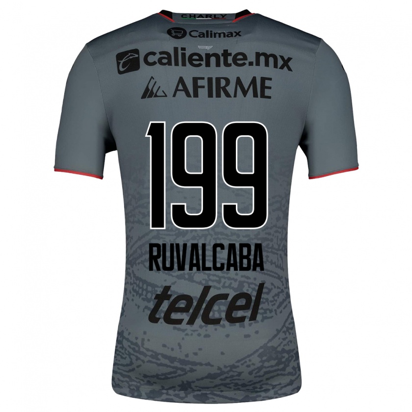 Kandiny Hombre Camiseta Ignacio Ruvalcaba #199 Gris 2ª Equipación 2023/24 La Camisa Chile