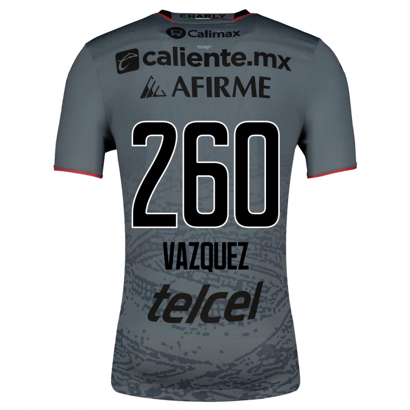 Kandiny Hombre Camiseta Octavio Vázquez #260 Gris 2ª Equipación 2023/24 La Camisa Chile