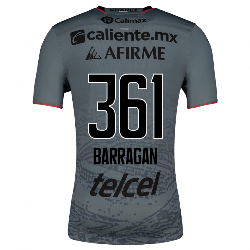 Kandiny Hombre Camiseta Jesús Barragán #361 Gris 2ª Equipación 2023/24 La Camisa Chile