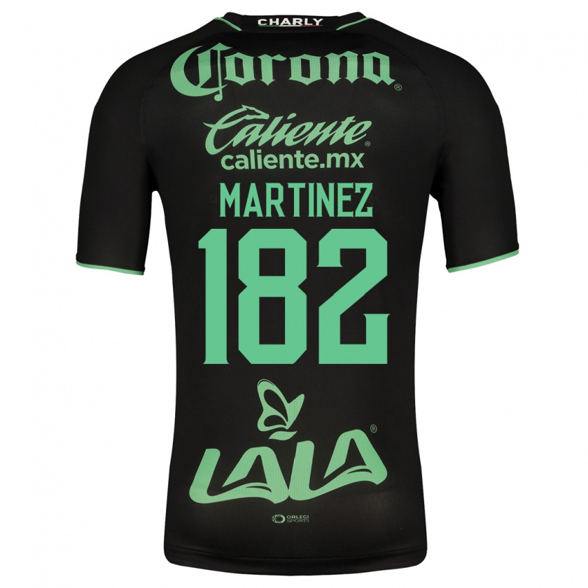 Kandiny Hombre Camiseta Diego Martínez #182 Negro 2ª Equipación 2023/24 La Camisa Chile