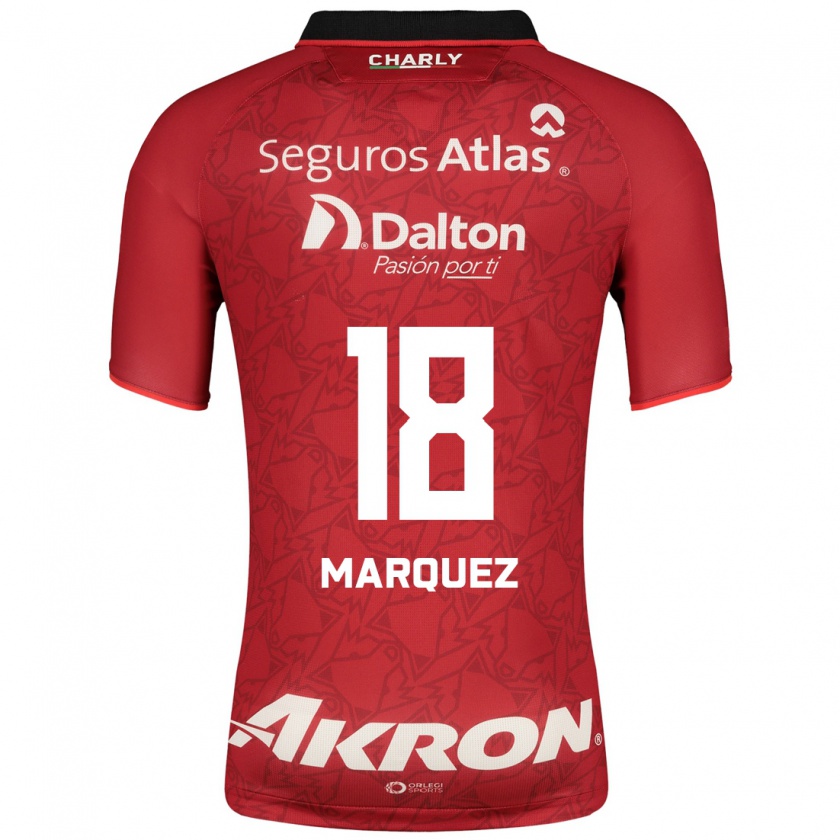Kandiny Hombre Camiseta Jeremy Márquez #18 Rojo 2ª Equipación 2023/24 La Camisa Chile