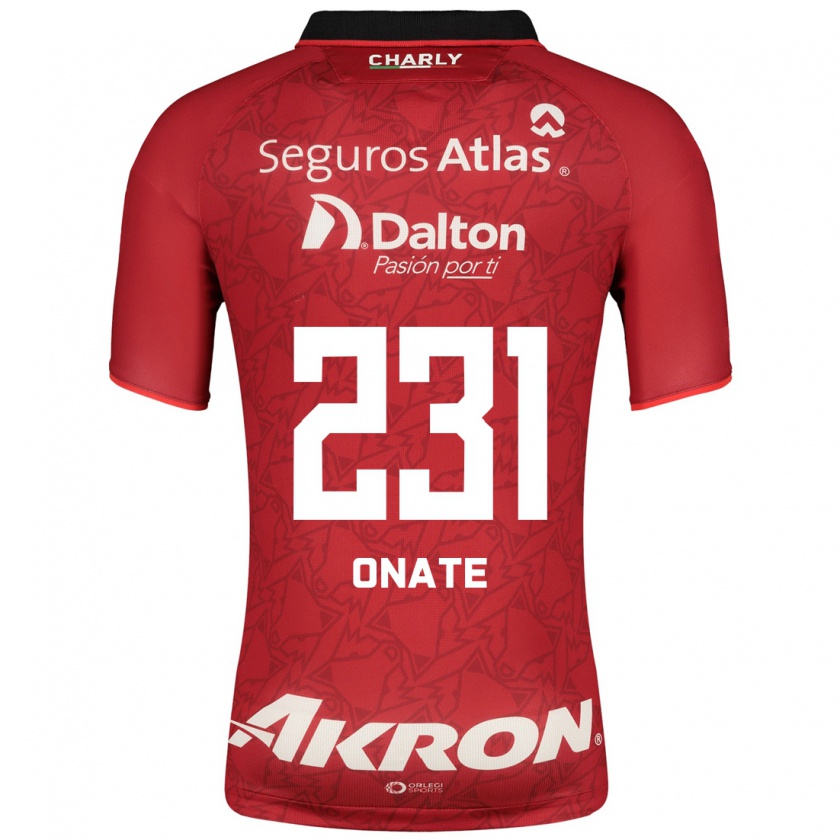 Kandiny Hombre Camiseta Axel Oñate #231 Rojo 2ª Equipación 2023/24 La Camisa Chile