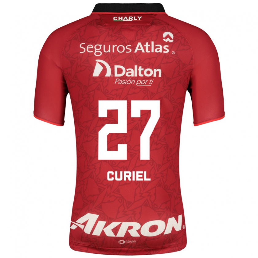 Kandiny Hombre Camiseta Alexa Curiel #27 Rojo 2ª Equipación 2023/24 La Camisa Chile