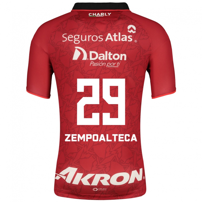 Kandiny Hombre Camiseta Karla Zempoalteca #29 Rojo 2ª Equipación 2023/24 La Camisa Chile