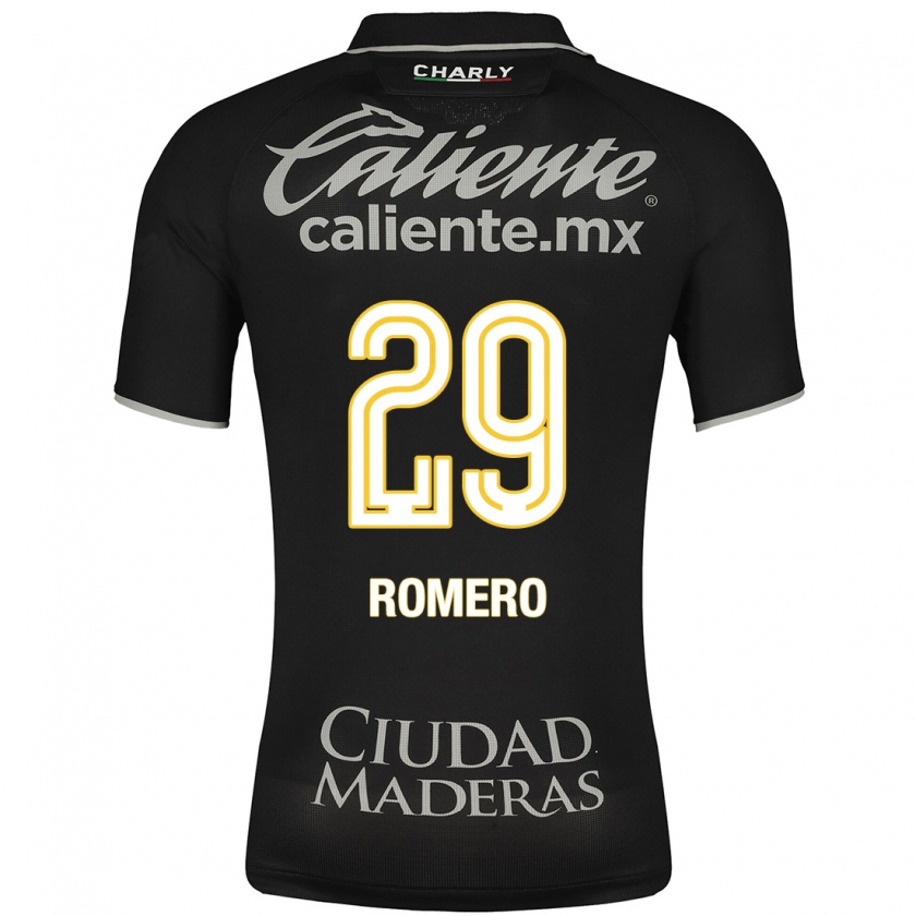 Kandiny Hombre Camiseta Lucas Romero #29 Negro 2ª Equipación 2023/24 La Camisa Chile