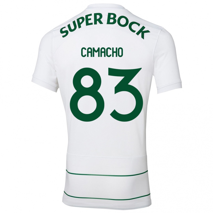 Kandiny Hombre Camiseta Rafael Camacho #83 Blanco 2ª Equipación 2023/24 La Camisa Chile