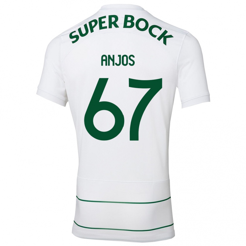 Kandiny Hombre Camiseta Lucas Anjos #67 Blanco 2ª Equipación 2023/24 La Camisa Chile