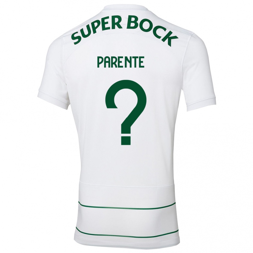 Kandiny Hombre Camiseta Tiago Parente #0 Blanco 2ª Equipación 2023/24 La Camisa Chile