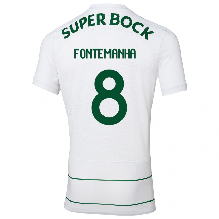 Kandiny Hombre Camiseta Rita Fontemanha #8 Blanco 2ª Equipación 2023/24 La Camisa Chile