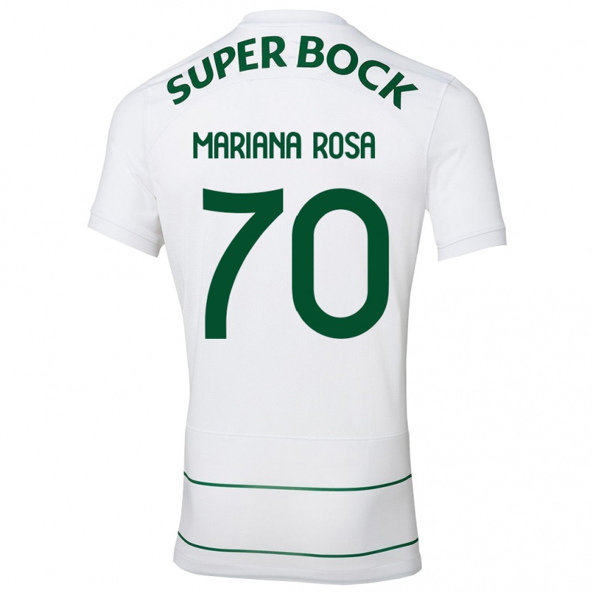 Kandiny Hombre Camiseta Mariana Silva Pinto Vilaça Da Rosa #70 Blanco 2ª Equipación 2023/24 La Camisa Chile