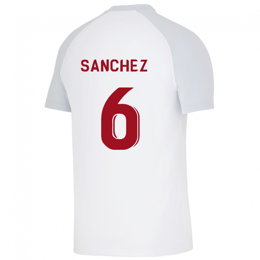 Kandiny Hombre Camiseta Davinson Sánchez #6 Blanco 2ª Equipación 2023/24 La Camisa Chile