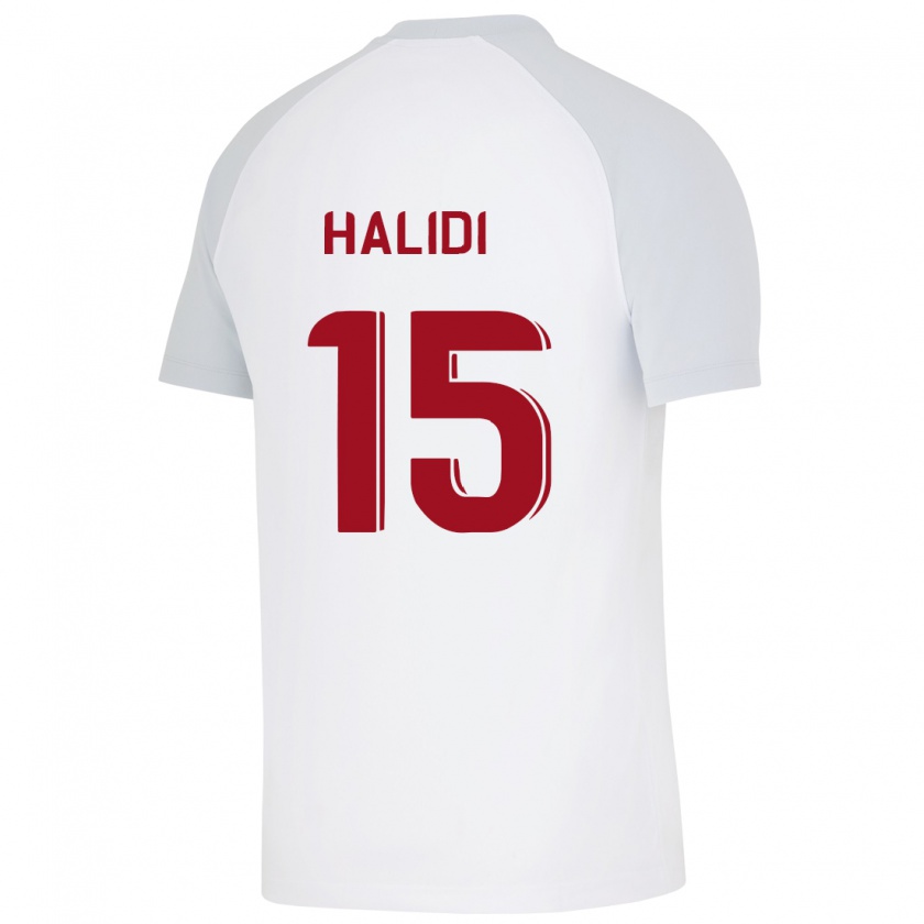 Kandiny Hombre Camiseta Isa Halidi #15 Blanco 2ª Equipación 2023/24 La Camisa Chile