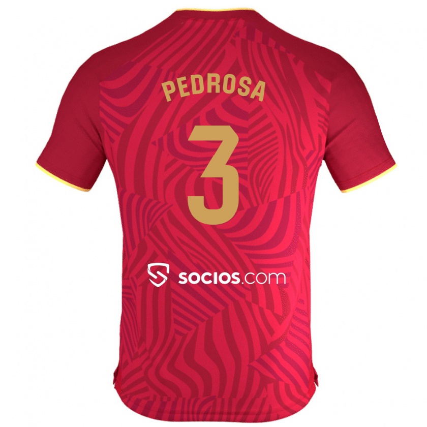 Kandiny Hombre Camiseta Adrià Pedrosa #3 Rojo 2ª Equipación 2023/24 La Camisa Chile