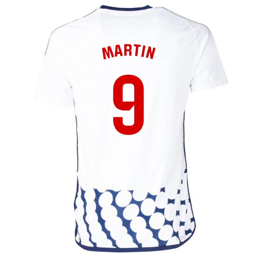Kandiny Hombre Camiseta Carlos Martín #9 Blanco 2ª Equipación 2023/24 La Camisa Chile