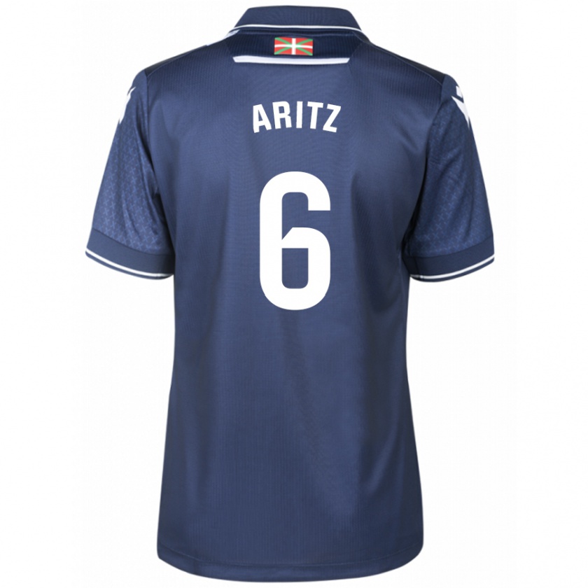 Kandiny Hombre Camiseta Aritz Elustondo #6 Armada 2ª Equipación 2023/24 La Camisa Chile