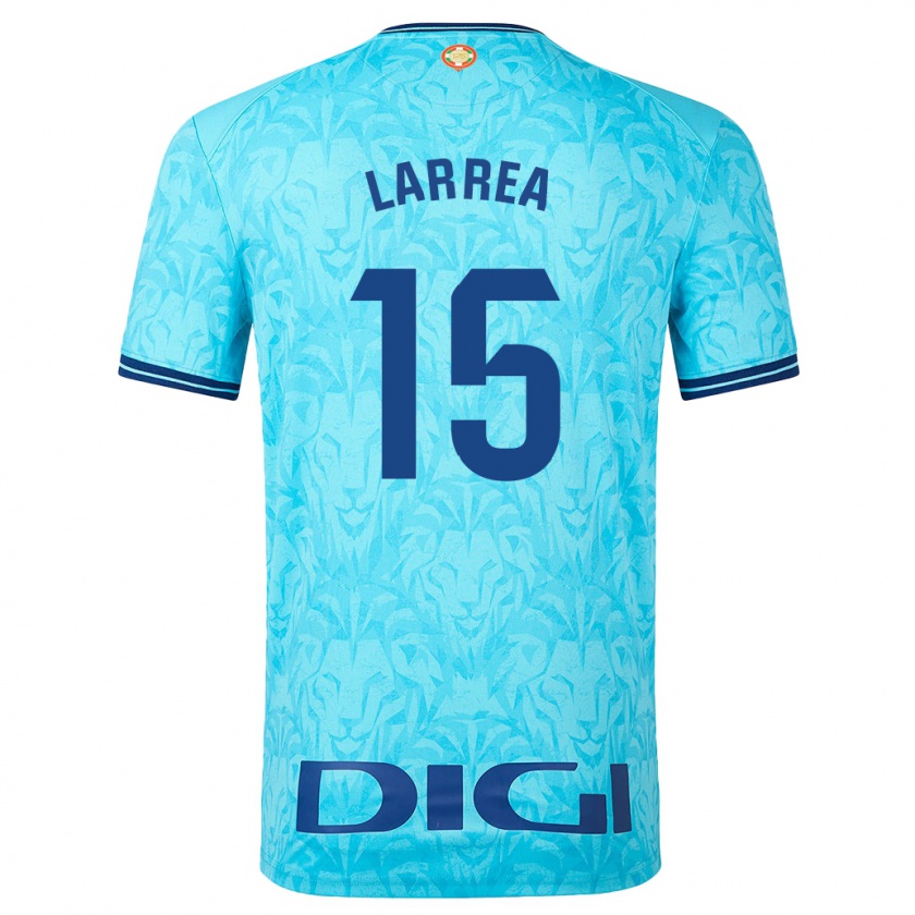 Kandiny Hombre Camiseta Beñat Larrea #15 Cielo Azul 2ª Equipación 2023/24 La Camisa Chile
