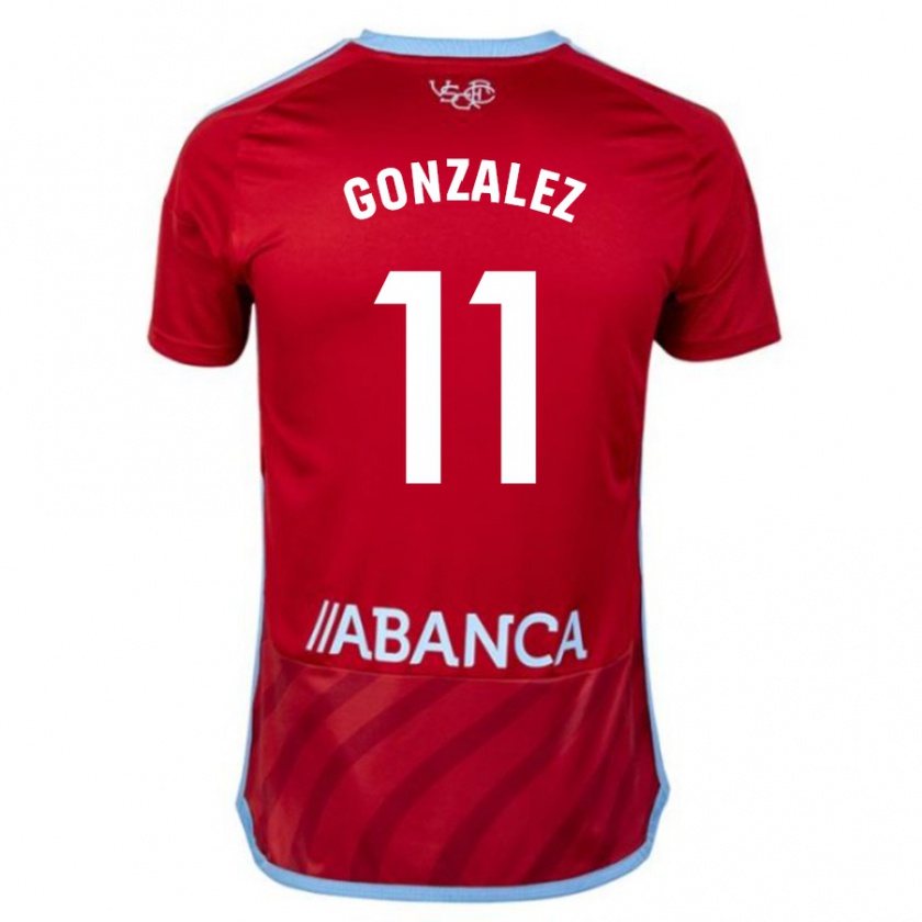 Kandiny Hombre Camiseta Alfon González #11 Rojo 2ª Equipación 2023/24 La Camisa Chile