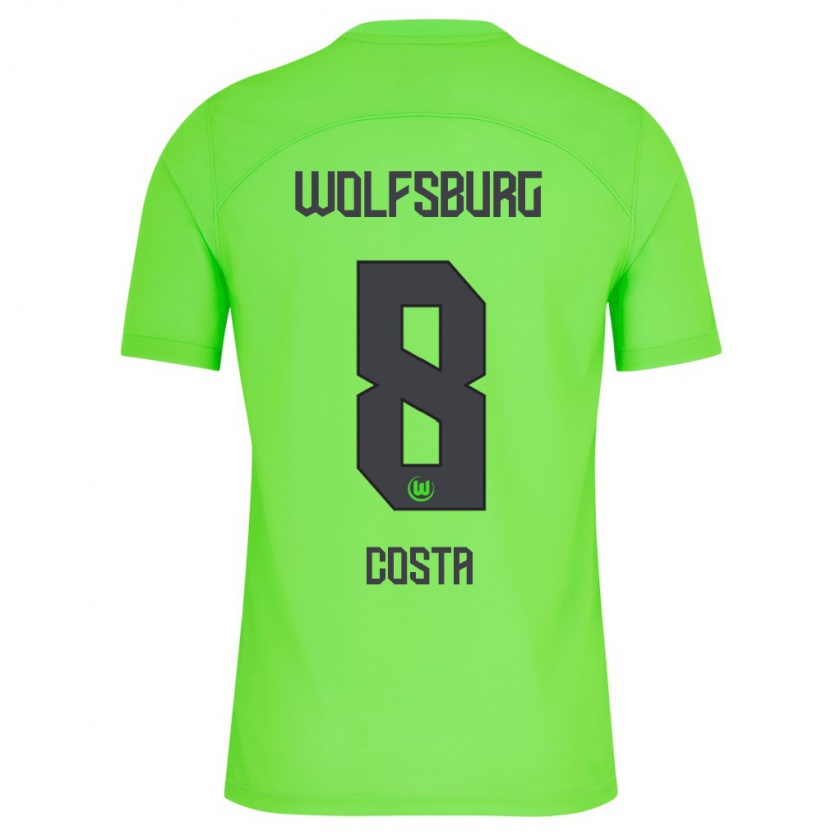 Kandiny Mujer Camiseta Jesse Costa #8 Verde 1ª Equipación 2023/24 La Camisa Chile