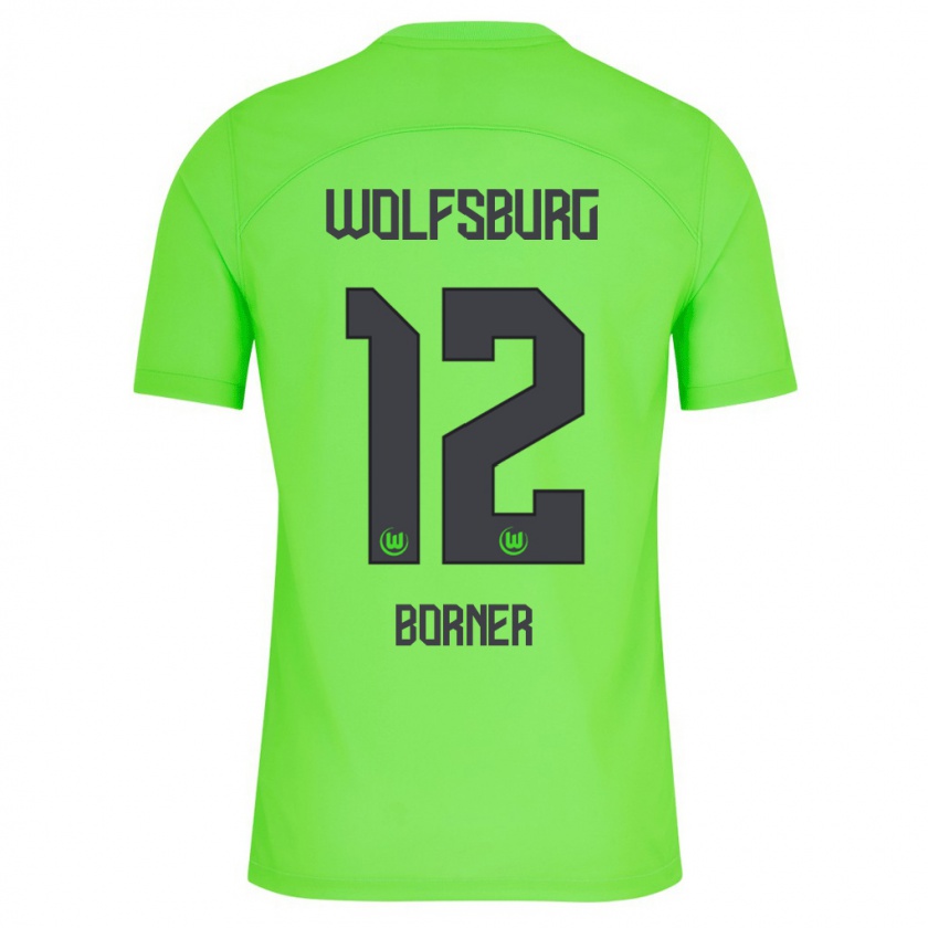 Kandiny Mujer Camiseta Benedikt Börner #12 Verde 1ª Equipación 2023/24 La Camisa Chile