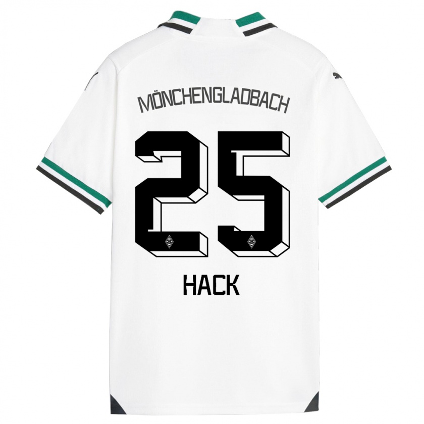 Kandiny Mujer Camiseta Robin Hack #25 Blanco Verde 1ª Equipación 2023/24 La Camisa Chile