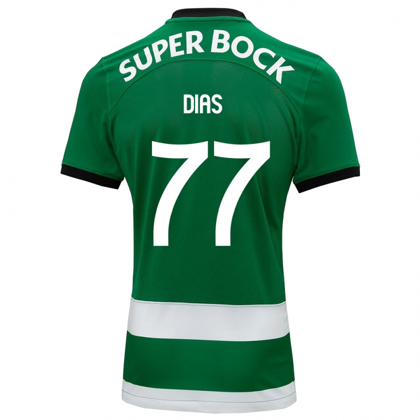 Kandiny Mujer Camiseta Lucas Dias #77 Verde 1ª Equipación 2023/24 La Camisa Chile