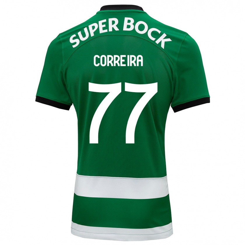 Kandiny Mujer Camiseta Alicia Figueiredo Lima Correia #77 Verde 1ª Equipación 2023/24 La Camisa Chile