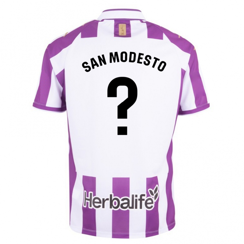Kandiny Mujer Camiseta Hugo San Modesto #0 Morado 1ª Equipación 2023/24 La Camisa Chile