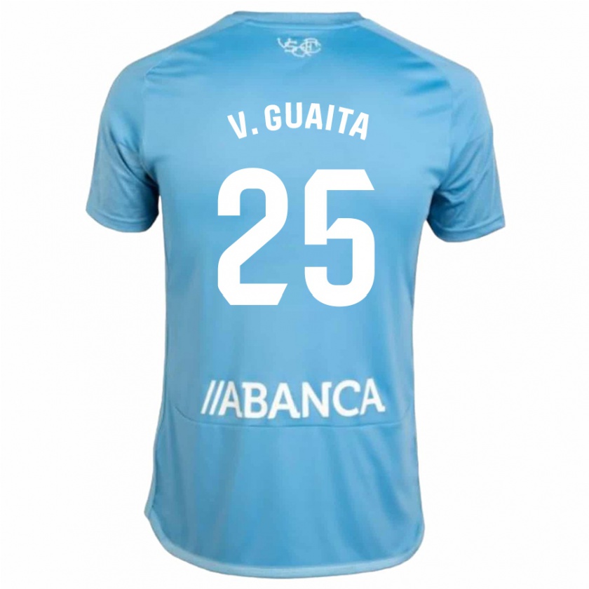 Kandiny Mujer Camiseta Vicente Guaita #25 Azul 1ª Equipación 2023/24 La Camisa Chile