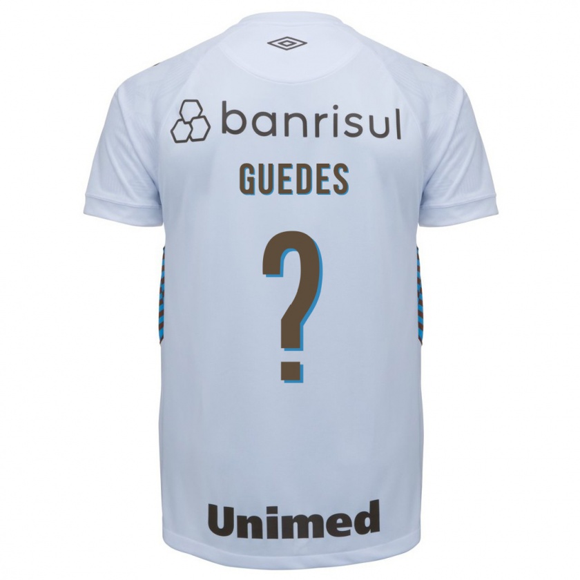 Kandiny Mujer Camiseta Guilherme Guedes #0 Blanco 2ª Equipación 2023/24 La Camisa Chile