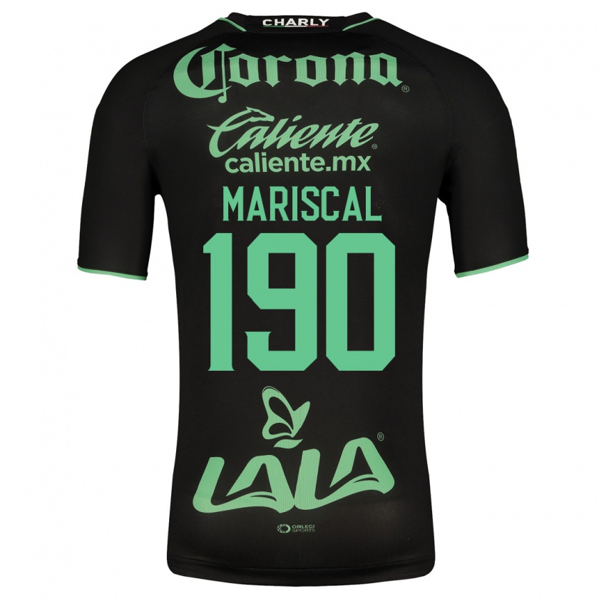 Kandiny Mujer Camiseta Salvador Mariscal #190 Negro 2ª Equipación 2023/24 La Camisa Chile