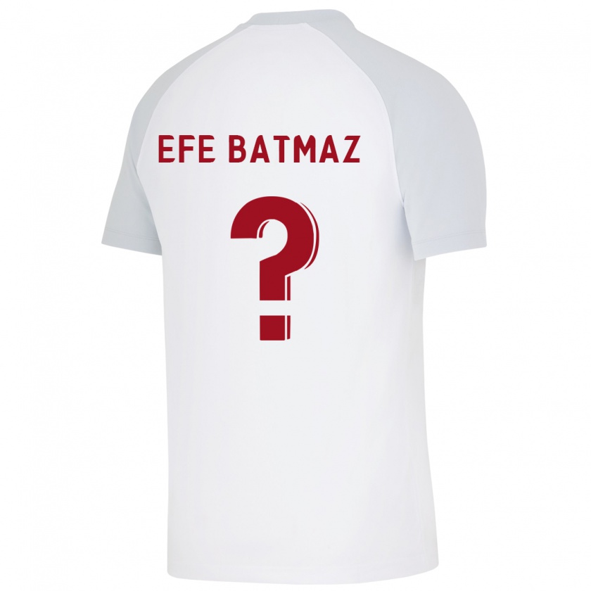 Kandiny Mujer Camiseta Mert Efe Batmaz #0 Blanco 2ª Equipación 2023/24 La Camisa Chile