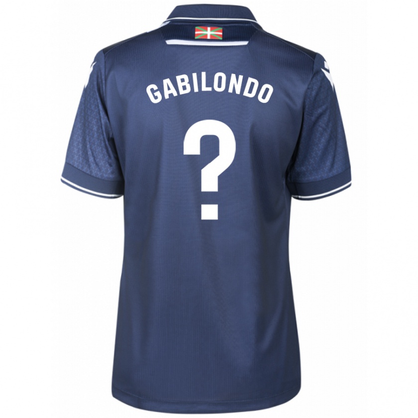 Kandiny Mujer Camiseta Iker Gabilondo #0 Armada 2ª Equipación 2023/24 La Camisa Chile