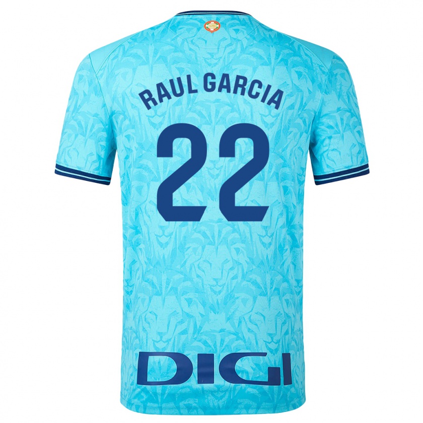 Kandiny Mujer Camiseta Raúl García #22 Cielo Azul 2ª Equipación 2023/24 La Camisa Chile