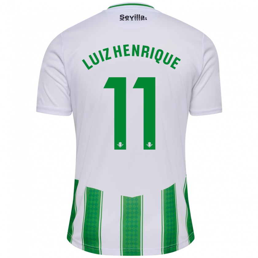 Kandiny Niño Camiseta Luiz Henrique #11 Blanco 1ª Equipación 2023/24 La Camisa Chile