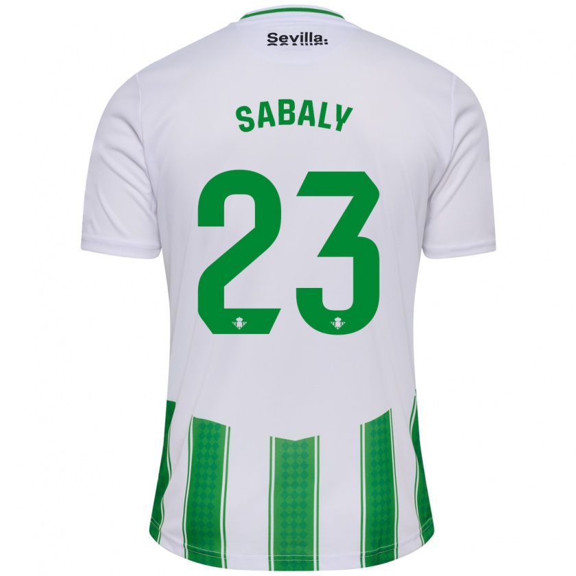 Kandiny Niño Camiseta Youssouf Sabaly #23 Blanco 1ª Equipación 2023/24 La Camisa Chile