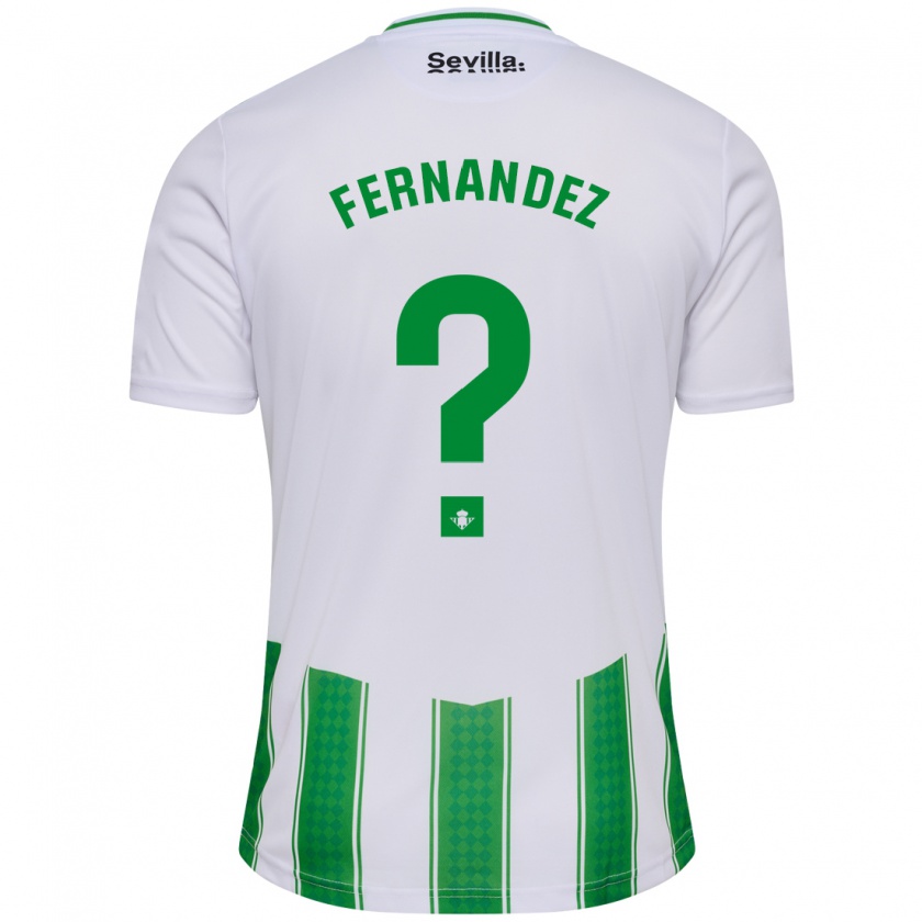 Kandiny Niño Camiseta Marcos Fernández #0 Blanco 1ª Equipación 2023/24 La Camisa Chile