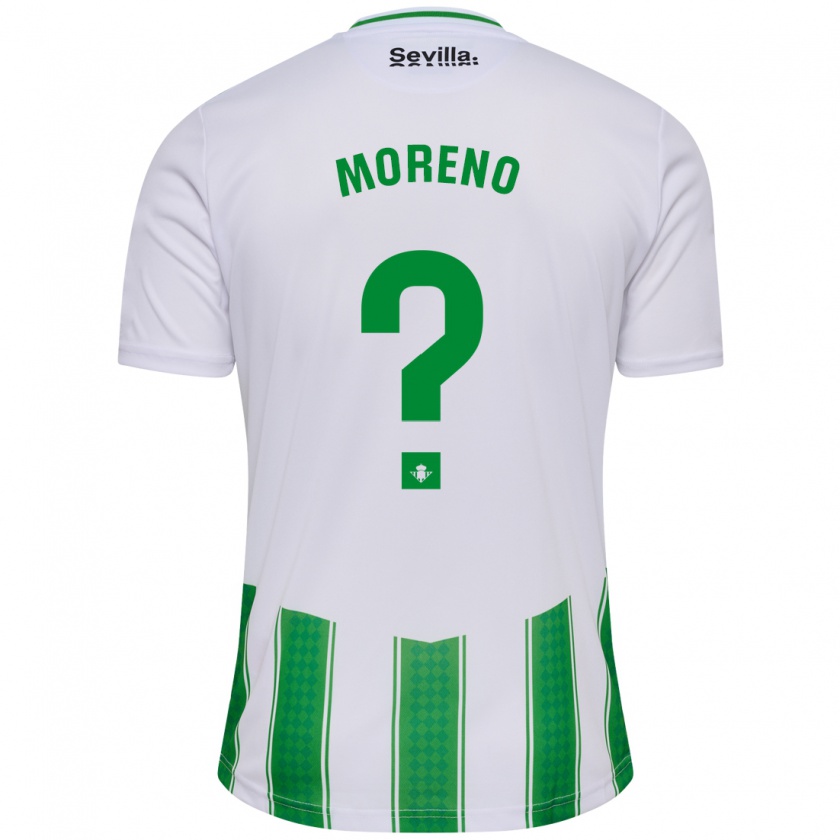Kandiny Niño Camiseta Agus Moreno #0 Blanco 1ª Equipación 2023/24 La Camisa Chile