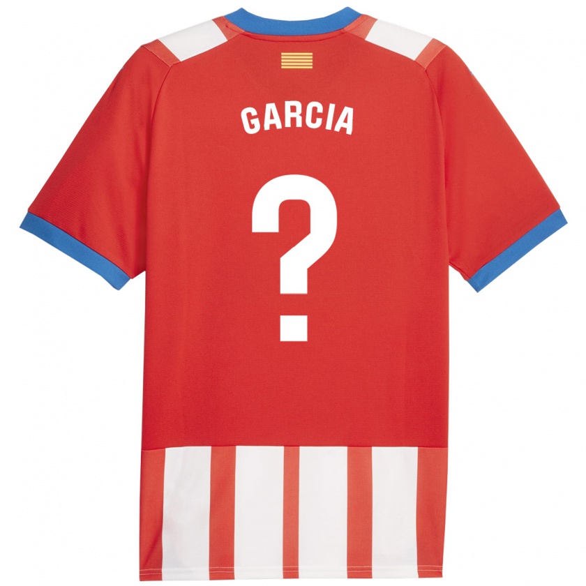 Kandiny Niño Camiseta Jastin García #0 Rojo Blanco 1ª Equipación 2023/24 La Camisa Chile