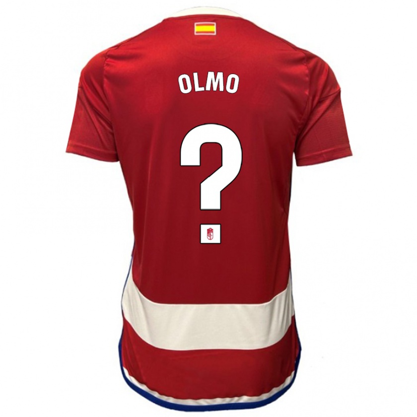Kandiny Niño Camiseta Ismael Olmo #0 Rojo 1ª Equipación 2023/24 La Camisa Chile