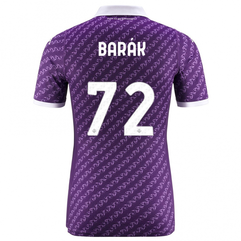 Kandiny Niño Camiseta Antonin Barak #72 Violeta 1ª Equipación 2023/24 La Camisa Chile